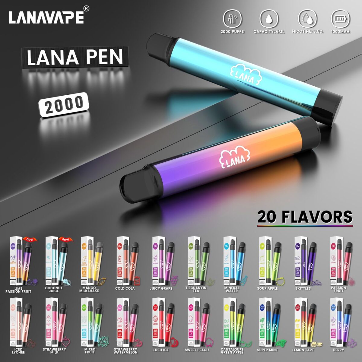 LANA PEN 2000 PUFF - Image 1