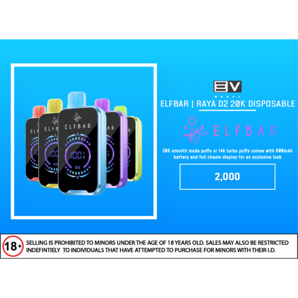 ELFBAR RAYA D2 20000 PUFF