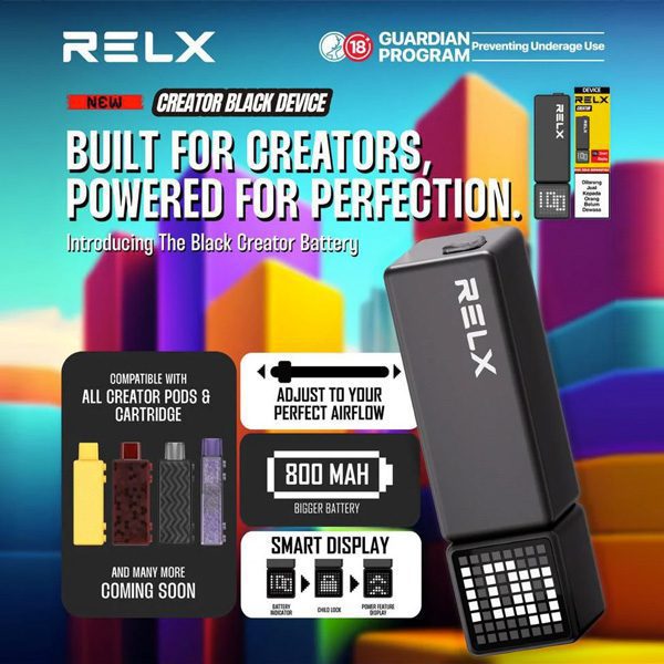 RELX CREATOR BLACK DEVICE