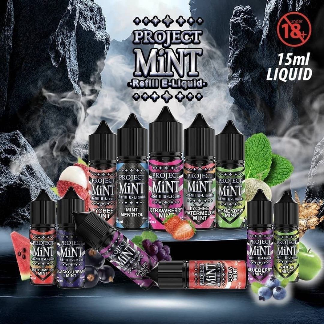 Project-Mint-Saltnic-15ml-20mg Project Mint Saltnic 15ml 20mg - Image 1